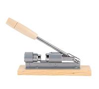 Stainless Steel Nut Cracker | Adjustable Gears Open 180° for Walnuts/Almonds/Hazelnuts | Robust Kitchen Tool with Wooden Handle