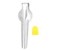 Stainless Steel Nut Cracker | Extended Handle for Effortless Chestnut Shelling/Kitchen Gadget | Secure Grip & Tray, Sturdy Nut Opener Plier with Spoon