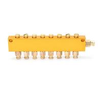 Stainless Steel Oil Distributor | 1 Inlet 8 Outlet Proportional Flow Control | Adjustable Piston Separator for CNC Machinery/Lubrication Systems