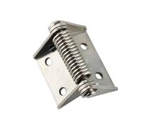 Stainless Steel Or Iron Galvanizing Self Closing Return Spring Large Load Bearing Hinge 1Pcs(83mm StainlessSteel)
