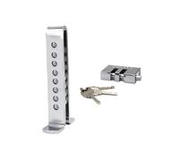 Stainless Steel Pedal Lock, Car Clutch Security, 7.6x3.1x1.3 Inches Adjustable Tool with Build, Heavy-Duty Stainless Steel Material, Reliable Automotive Design with Style, Pedal Lock for SUVs Sedans