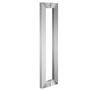 Stainless Steel Pipe Push Pull Bar Handle,Waterproof Shower Door Pull Handle, Office, Home, Shop, Customizable Door Handle Hardware, Fittings(Silver,60cm/23.6in)