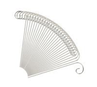 Stainless Steel Plant Label Poles - Garden Shepherd Hooks, Flower Card Holder | Rustproof Metal Marker Stakes for Seed Identification, Outdoor Hanging Lantern Bird Feeder