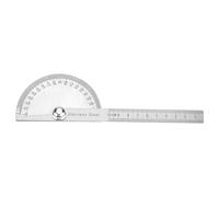 Stainless Steel Protractor 0-180° | Adjustable Angle Finder for Accurate Measurement | Sturdy Tool: Drawing/Carpentry/Engineering | Clear Scale, Lockable Nut