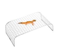 Stainless Steel Reptil Hammock, Climbing Lounger for Bearded Dragons, Cooling Bed for Snakes & Turtles, Durable & Stable Design, Acuarios y Terrarios, 11x6.3x3.1 pulgadas