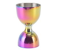 Stainless Steel Rim Bell Jigger Measuring Cup Bar, 30/60ml Cocktail Jigger (30/60ml Colorful)