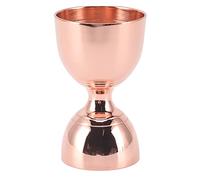 Stainless Steel Rim Bell Jigger Measuring Cup Bar, 30/60ml Cocktail Jigger (30/60ml Rose Gold)
