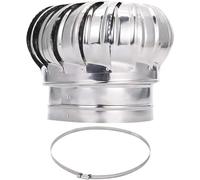 Stainless Steel Roof Wind Air Vent, Rotating Chimney Cowl Cap | Ventilator Turbine Round Vent Cap for Houses, Factories, Attics, and Farms,(200MM/7.8IN)