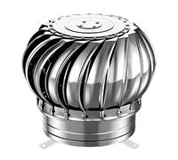 Stainless Steel Round Wind Turbine Ventilator with Fittings | Roof Vent Caps for House(350mm)