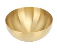 Stainless Steel Salad Bowl, Double Walled Insulation Technology, Tapered Bottom for Kitchen Home Restaurant Camping (Golden)