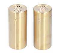 Stainless Steel Salt Shakers Seasoning Container Seasoning Jar Seasoning Container Salt Shakers For Kitchen (Gold (two SPs))