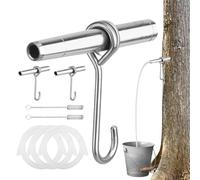 Stainless Steel Sap Spouts - Long Lasting Tree Tap Nozzles, Rustproof Syrup Extraction Fittings, Heavy Duty Bore Insert Kit, Eco Friendly Sugaring Hardware | Seasonal Gathering Tool For Homestead Orch