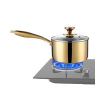 Stainless Steel Sauce Pan - 16cm Small Lidded Cooking Vessel, Steel Kitchen Cookware, Nonstick Sauce Heating Cooker Even Simmer | Lidded Cooking Vessel,for Home Kitchen Restaurant Outdoor