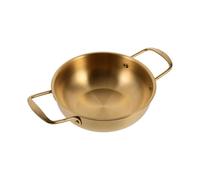 Stainless Steel Saute Pan Korean Yellow Pot Instant Ramyun Hot Pot Non Stick Saute Pan Kitchen Stockpot
