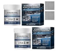 Stainless Steel Scratch Remover Paste, Multi-Purpose Polishing Paste for Oven, Sink & Appliances, Restores Like-New Finish on Non-Coated Steels, Cleaning & Repair Kit (2 Pcs)