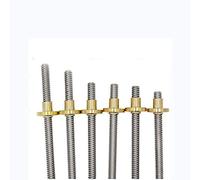 Stainless steel screw,lead,1pc T10 Trapezoidal Lead Screw With Nut 8mm Pitch 100-800mm Steel Linear Rail For 3D Printer(650mm)