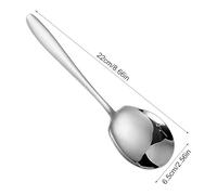 Stainless Steel Serving Spoon - Multifunctional Dinner Server, Large Mirror Polished Utensil with Ergonomic Tapered Handle, Buffet Catering Tool, Heavy Duty Tableware, Banquet Silverware for Home