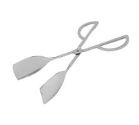 Stainless Steel Serving Tongs | 201 Kitchen Tongs for Hot & Cold Food | Comfort - Grip Food Tongs for BBQ/Salad/Pasta | Heavy Duty, Easy to Maintain (Cup Clip)