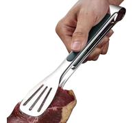 Stainless Steel Serving Tongs - 3-Wire Food Clip | Anti-Scalding Grill Tongs | Green Handle, 304 Stainless Steel, 7/9/12 Inch Options, For Baking Frying Grilling Steak Bread, Kitchen Utensil