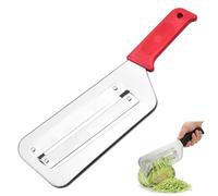 Stainless Steel Shredder Knife, Cabbage Shredder for Coleslaw, Cortador de col manual de acero inoxidable, Mandolina de cocina profesional, Cortadora de verduras (rojo)