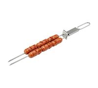 Stainless Steel Skewers, Professional Grilling Tool Set, Heavy-Duty Barbecue Spikes, Durable High-Grade Alloy, Sl ulinary Design with Industrial Style, Outdoor Cooking with Uniform Heating Purpose