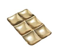 Stainless Steel Snack Tray - Portable Decorative Platter | Snack Serving Container,for Home Kitchen Living Room Dining Room Tea Table Bread Fruits Candy Party