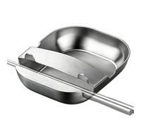 Stainless Steel Spoon Rest - Self Standing Utensil Holder Rack, Drip Tray Kitchen Organizer | Heat Resistant Cooking Tool Stand, Countertop Cleanliness Accessory, Home Kitchen Restaurant Buffet Baking