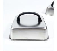 Stainless Steel Square Steak Cover 26 cm Heat Retention (16 cm)