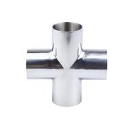 Stainless Steel SS304 Pipe OD 38mm OD butt welded Cross 4 Way siding CBQZCHWDKT
