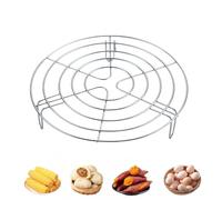 Stainless Steel Steaming Rack for Cookware - Pot Cooling Stand, 23.5×5.5cm Food Steamer Stand for Pressure Cooker and Oven | Kitchen Steam Rack for Home, Apartment, Farmhouse, Restaurant, Dining Area