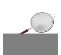 Stainless Steel Strainer, Fine Mesh Sieve, Reusable Handheld Sifter, Wooden Handle Skimmer, Cooking Filter for Brewing, Frying, Rice Washing, Tea, Juicing, Kitchen Use, 9.13x3.94 inches