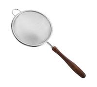 Stainless Steel Strainer, Fine Mesh Sieve, Reusable Handheld Sifter, Wooden Handle Skimmer, Cooking Filter for Brewing, Frying, Rice Washing, Tea, Juicing, Kitchen Use, 9.13x3.94 inches