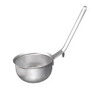 Stainless Steel Strainer Spoon, 22x10cm Fine Mesh Skimmer with Handle, Kitchen Sieve Ladle, Slotted Spoon Strainer for Food Preparation, Kitchen Cooking Tool, Multi Purpose Mesh Skimmer