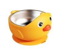 Stainless Steel Suction Bowl - Heat Resistant Non Slip Tableware for and Children | Portable Feeding Dish with Secure Base & Easy Clean for Kindergarten, High Chair and Weaning