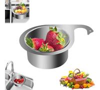 Stainless Steel Swan Sink Strainer Basket,sink Basket Strainer,sink Drain Strainer Basket,multi Functional Drain Basket,multifunction Fruits Straine,Side Kitchen Sink,over The Sink Food Strainer