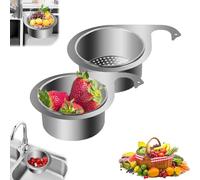 Stainless Steel Swan Sink Strainer Basket,sink Basket Strainer,sink Drain Strainer Basket,multi Functional Drain Basket,multifunction Fruits Straine,Side Kitchen Sink,over The Sink Food Strainer