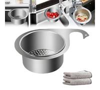 Stainless Steel Swan Sink Strainer Basket,Swan Drain Basket for Kitchen Sink,Faucet Hanging Filter Basket,Multifunctional Drain Basket for Fruit,Vegetable,Kitchen Sink Drain Basket (1 pcs)