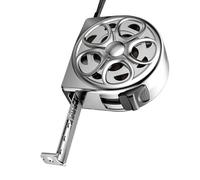 Stainless Steel Tape Measure - 6.5x6.5x3cm Hollow Design Measuring Tape Instant Lock | Anti-Fall Handy Measurement Tool For Agricultural Tracks Industrial Engineering Woodworking Outdoor