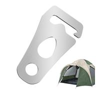 Stainless Steel Tarp Fixing & Adjusting Buckle - Heavy-Duty Windproof Rope Tensioner | Tent & Trekking Pole Erection Accessory | Anti-Slip Guyline Adjuster For Outdoor Camping