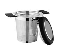 Stainless Steel Tea Infuser - 304 Stainless Steel Tea Strainer | Large Capacity Loose Leaf Filter Basket With Silicone Lid | Coffee Strainer Cup Cofee Infuser For Home Office Kitchen Travel Camping Po