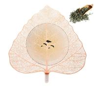 Stainless Steel Tea Strainer - 4.57x4.09in Leaaf Steeper, Drink Filter, CreativeKung Fu Cup Accessory Brewing Solution | Multipurpose Reusable Maple Bodhi Cover for Coffee Mugs Tumblers Kitchen House