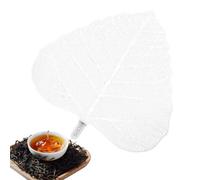 Stainless Steel Tea Strainer - 4 x 3 in Leaf Shape Steeper, Kung Fu Cup Filter, Reutilizable Metal Inuser, Maple Drink Cover, Bodhi Coffee Screen, Durable Fine Mesh Tool, Heat-Resistant Compact