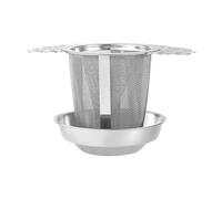 Stainless Steel Tea Strainer, Large Mesh Infuser Basket, 2.76x4.45 Inch, Sturdy Loose Leaf Tea Filter for Mugs, Cups, Herbals Brewing, Steeping, and Daily Hot Beverage Preparation
