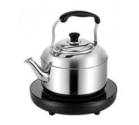 Stainless Steel Teapot - Whistling Water Kettle, Loud Alert Cooktop Boiler