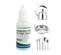 Stainless Steel Test Liquid - Manganese Detection 15ml Portable | Stainless Steel Testing Liquid, Metal Identification Reagent, 304 201 202 301 Grade Analysis Solution, Rapid Alloy Verification Formul