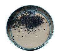 Stainless Steel Test Sieve Flour Sifter Fine Mesh Silver 0.07-12.5mm 15-50cm Diameter(Mesh size 2mm)