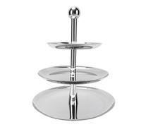 Stainless Steel Tiered Cake Stand, Space-Saving Design (Three Layer)