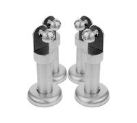 Stainless Steel Toilet Partition Support Feet Brackets for Public Restrooms - Durable Bathroom Cubicle Legs for Schools, Hotels, Malls