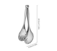 Stainless Steel Tongs - Professional Grilling Meat Clamps, Heavy Duty Food Flippers with Ergonomic Precision Grip, Sturdy Scalloped Head Locking Design, Ideal for Garden BBQ Restaurant Picnic