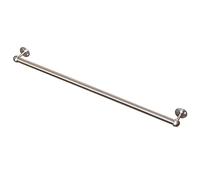 Stainless Steel Towel Rail 100cm Wall Mounted Round Towel Bar Durable Sus 304 Towel Rack Holder Sleek Silver Finish for Bathroom & Kitchen Easy Screw Installation